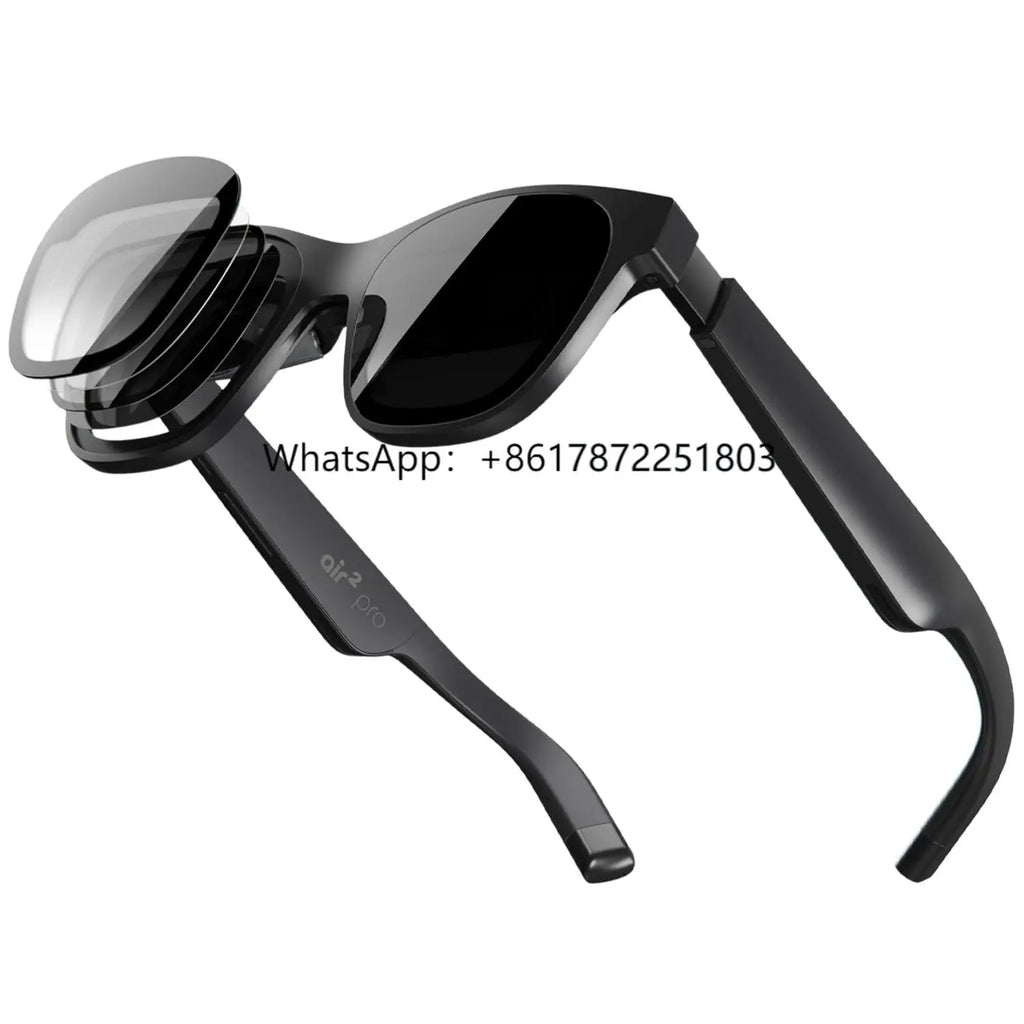 XREAL Air 2 Pro AR Glasses|46 FOV, 130" 120Hz HD Display, True Colors, Cinematic Sound, All-Day Comfort. Compatible with