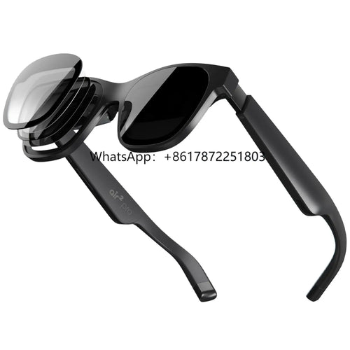 XREAL Air 2 Pro AR Glasses|46 FOV, 130" 120Hz HD Display, True Colors, Cinematic Sound, All-Day Comfort. Compatible with